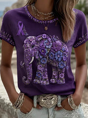 Women's short-sleeved T-shirt gracestitchs