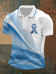 Men's Prostate Cancer Awareness Print Casual Top
