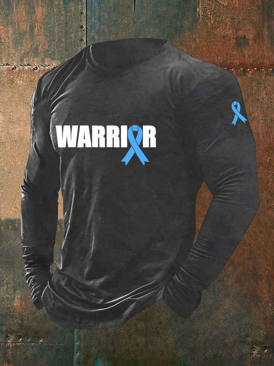 Men's Prostate Cancer Awareness Print Casual T-Shirt
