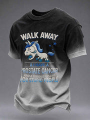 Men's Prostate Cancer Awareness Printed Casual T-Shirt