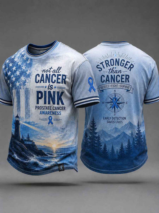 Men's 'not all cancer is pink prostate cancer awareness' T-shirts
