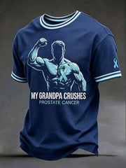Men's 'My Grandpa Crushes Prostate Cancer' T-Shirts gracestitchs