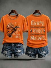 Women's "Every Child Matters" Indigenous Print T-Shirt gracestitchs
