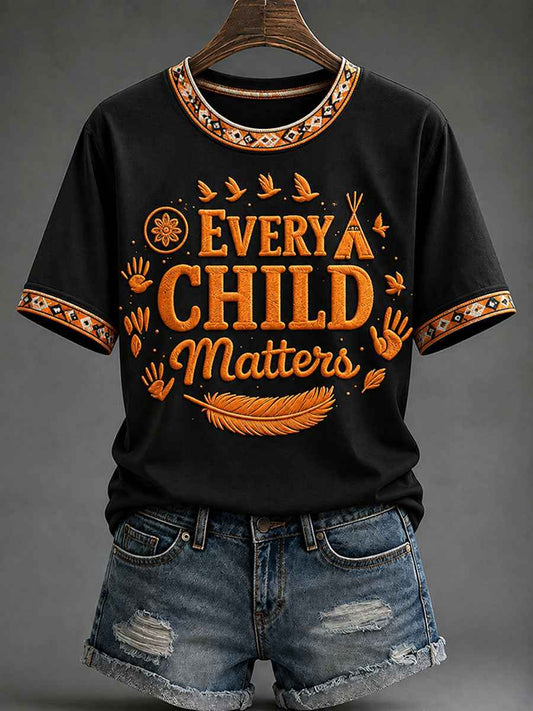 Women's "Every Child Matters" Indigenous Print T-Shirt