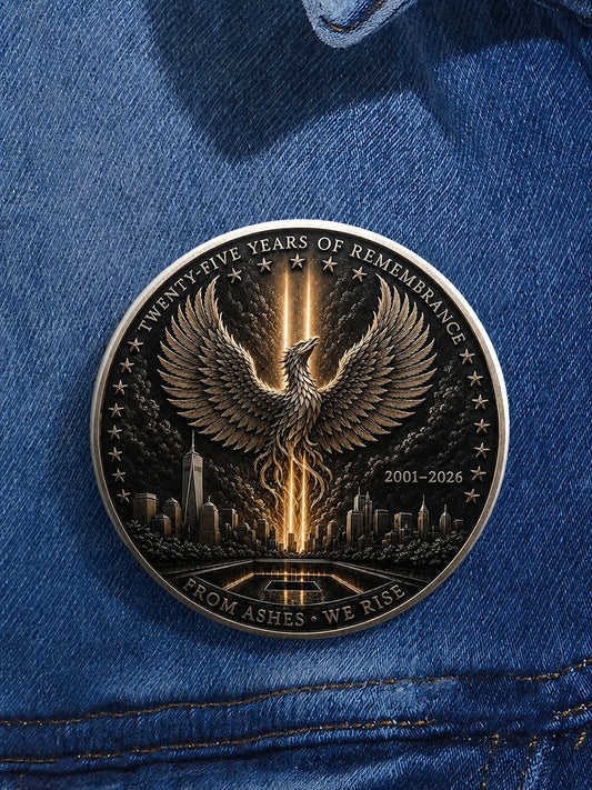 Unisex 9/11 25th Anniversary We Will Never Forget Brooch gracestitchs