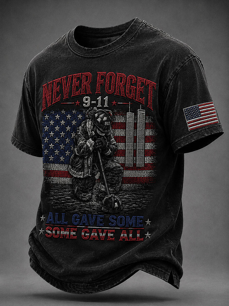 Men's 9.11 Never Forget Short Sleeves T-shirt gracestitchs