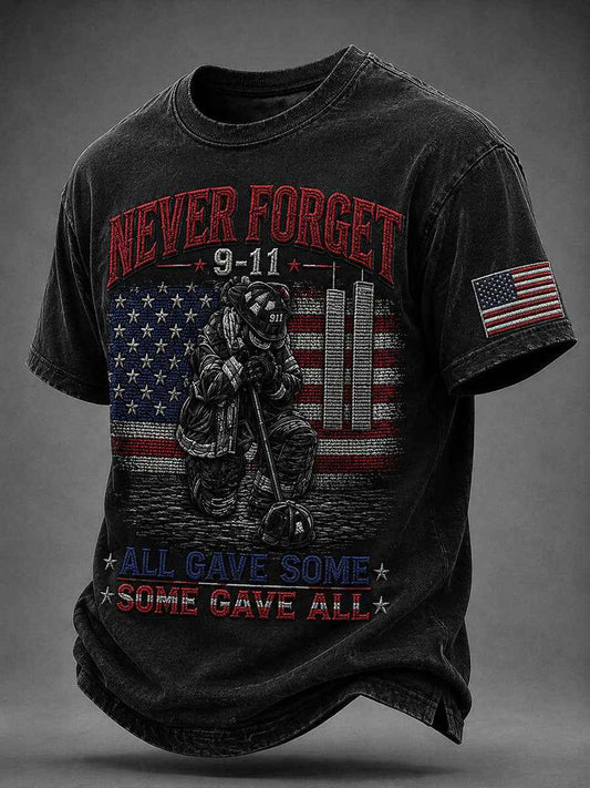 Men's 9.11 Never Forget Short Sleeves T-shirt gracestitchs