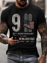 Men's 9.11 Never Forget  Printed T-shirt gracestitchs