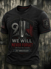 Men's 9.11 Never Forget  Printed T-shirt gracestitchs
