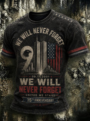 Men's 9.11 Never Forget  Printed T-shirt gracestitchs