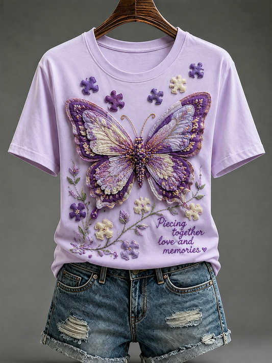Women's Alzheimer's Disease Short-sleeved T-shirt gracestitchs
