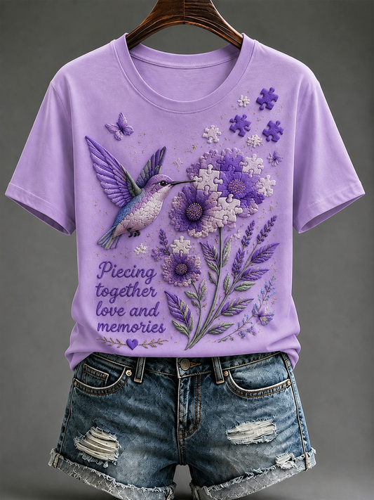 Women's Alzheimer's Disease Short-sleeved T-shirt gracestitchs