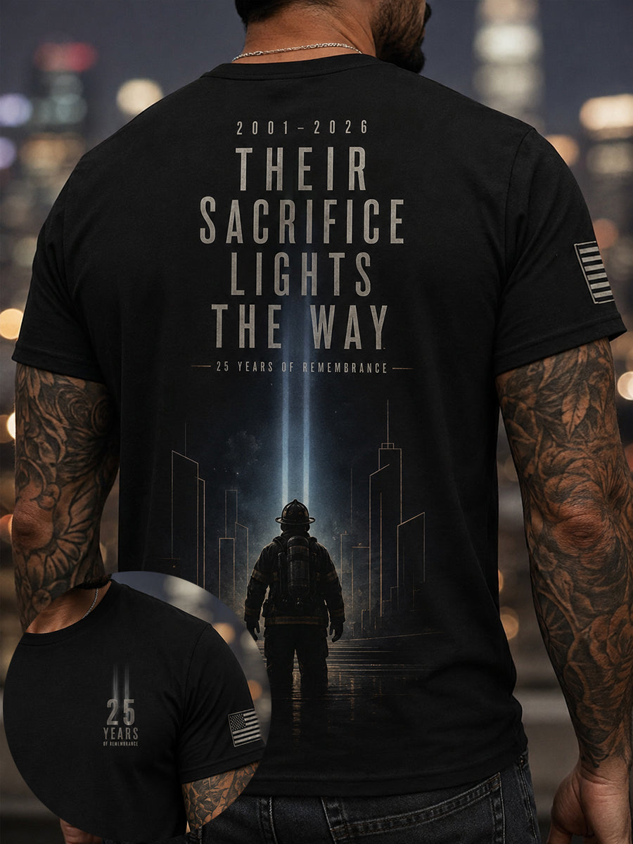 Men's 9.11 Never Forget Printed T-shirt gracestitchs