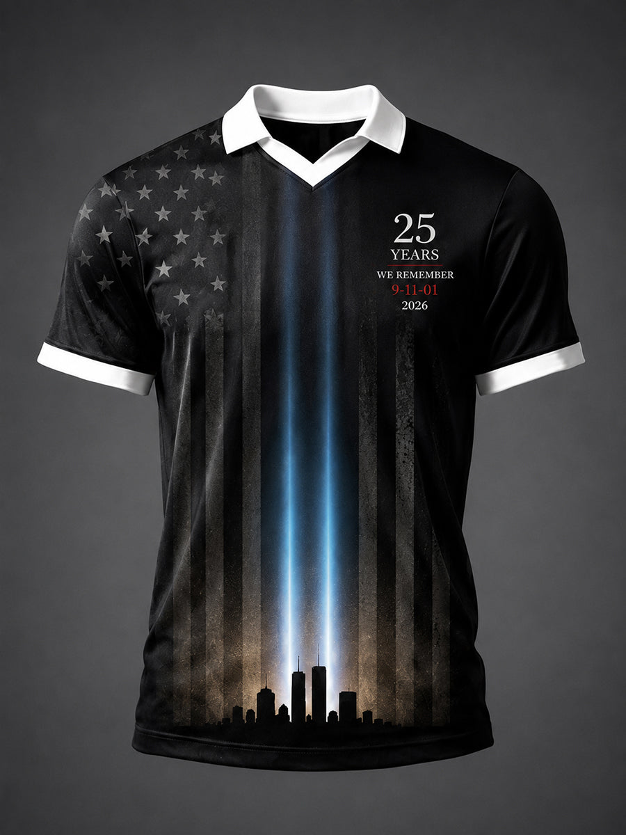 Men's 9.11 Never Forget Printed Shirt gracestitchs