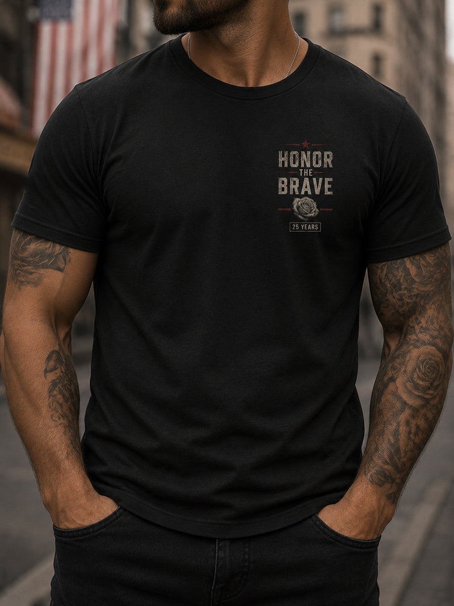 Men's 9.11 Never Forget Printed T-shirt gracestitchs