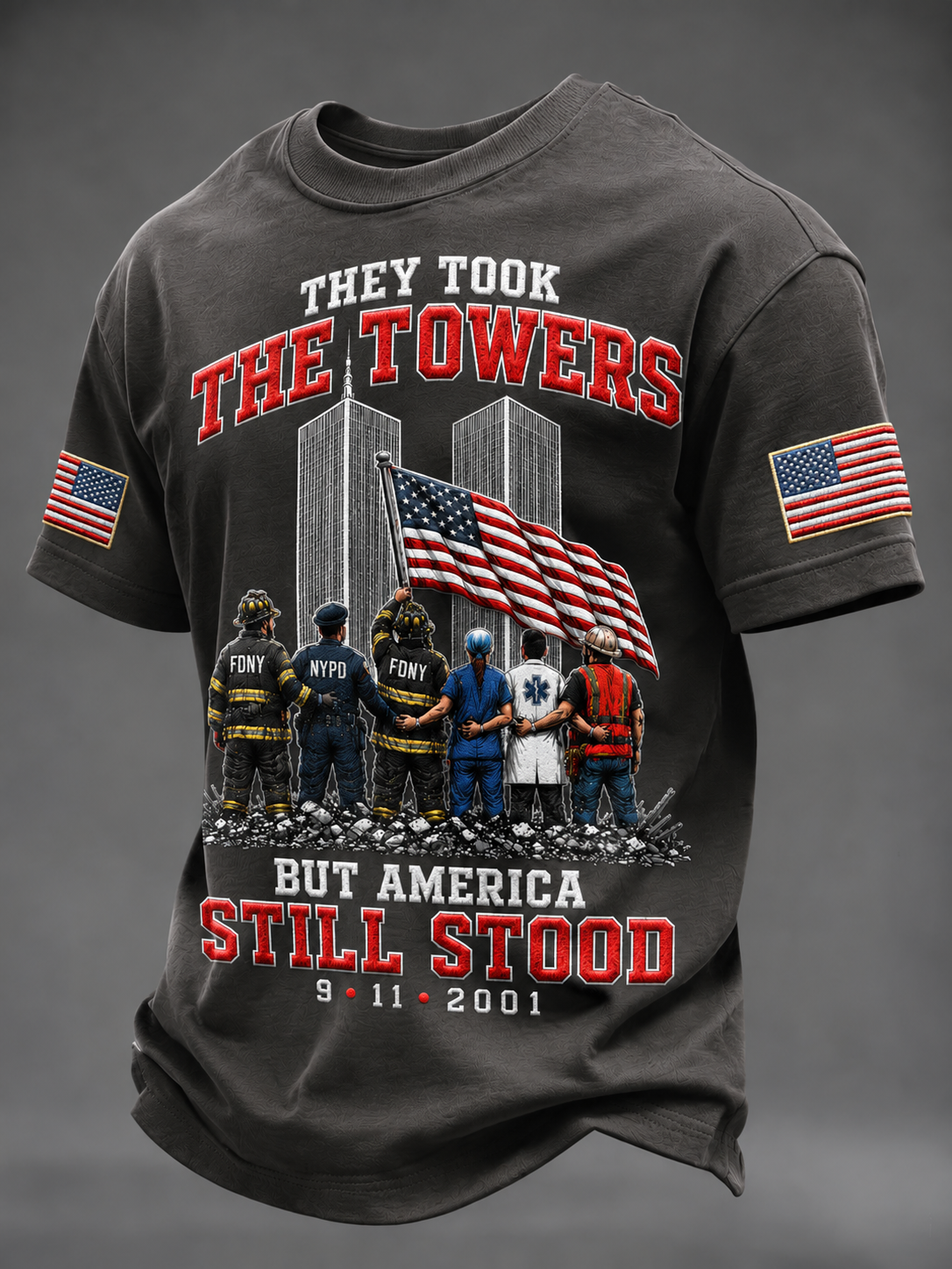 Men's 9/11 Incident Short Sleeves T-shirt gracestitchs