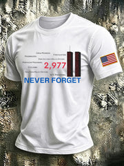 Men's 9.11 Never Forget Printed T-shirt gracestitchs