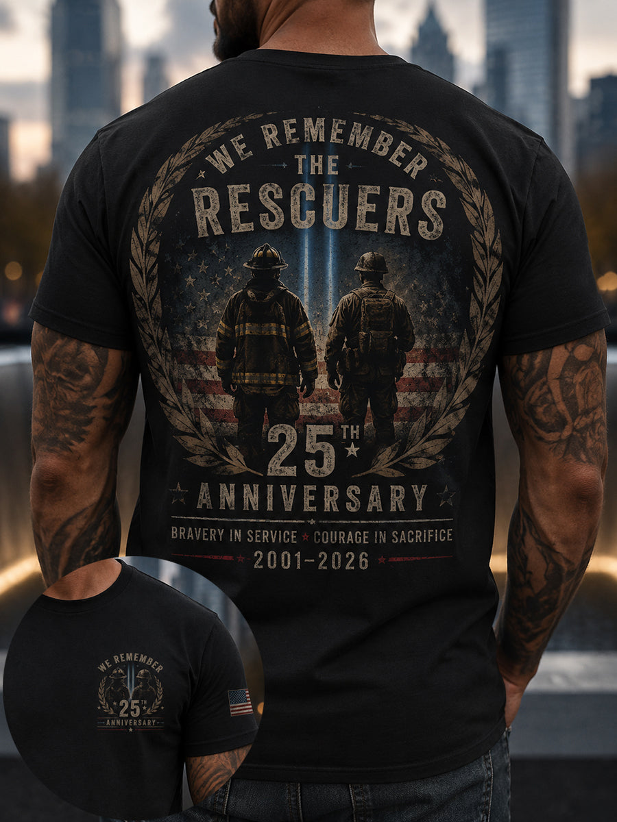 Men's 9.11 Never Forget Printed T-shirt gracestitchs