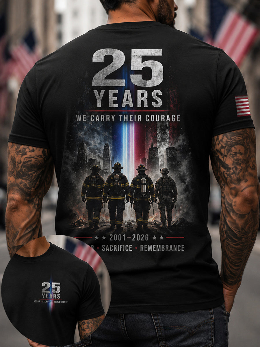 Men's 9.11 Never Forget Printed T-shirt gracestitchs