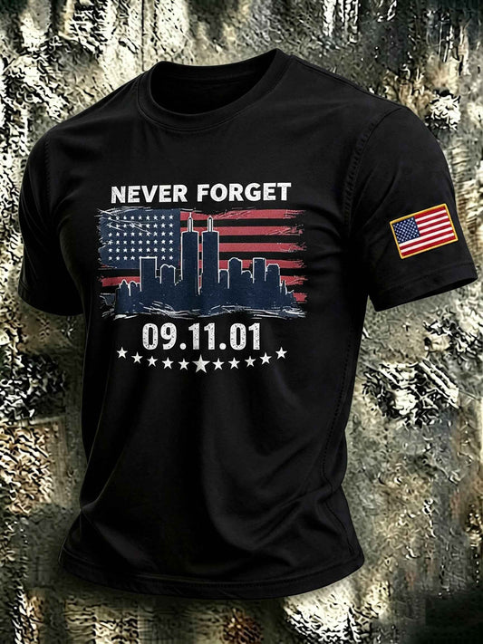 Men's 9.11 Never Forget Printed T-shirt