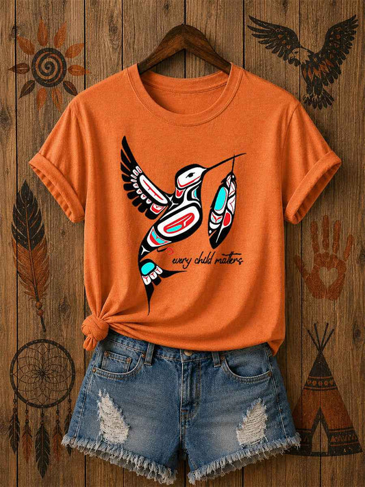Women's Every Child Matters Printed Casual T-Shirt