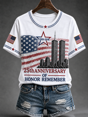 Women's American Patriot Day Short-sleeved T-shirt gracestitchs