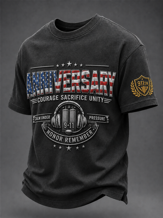 Men's American Patriot Day Short Sleeves T-shirt gracestitchs