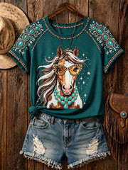 Women's Western Horse Casual T-Shirts