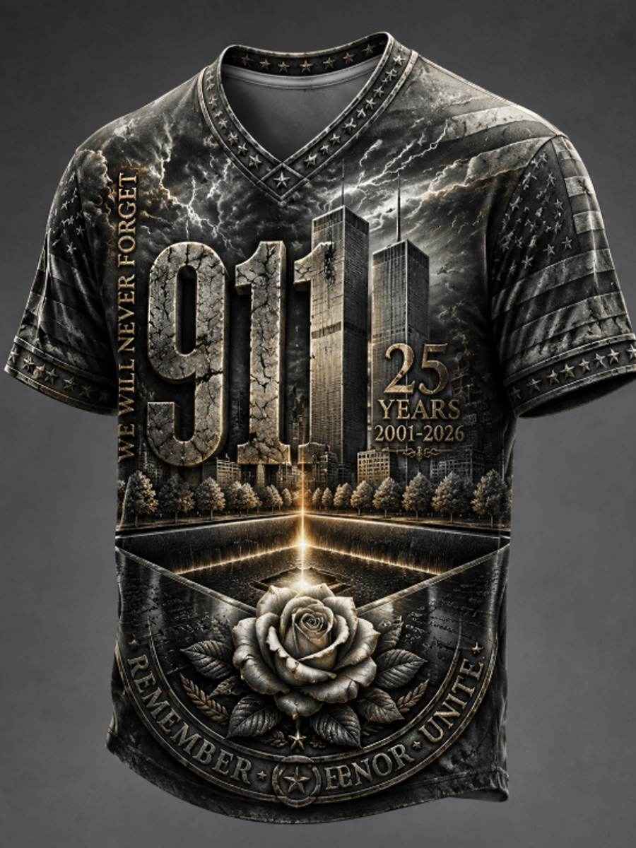 Men's V-neck T-shirt