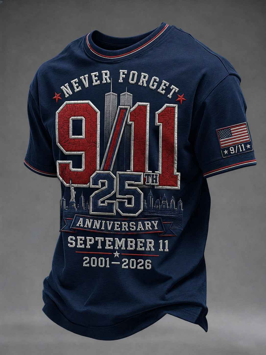 Men's 9.11 Never Forget Printed T-shirt