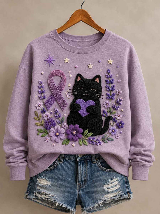 Women's Alzheimer's Awareness Graphic Print Sweatshirt