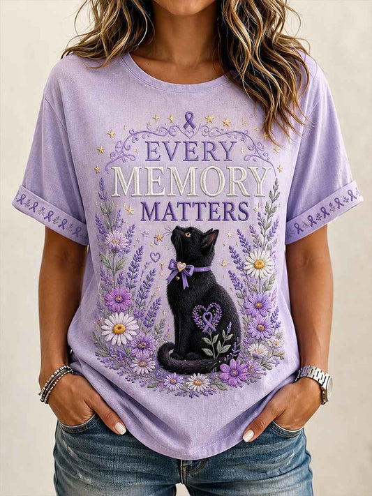 Women's Alzheimer's Awareness Graphic Print T-Shirt