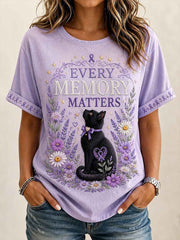 Women's Alzheimer's Awareness Graphic Print T-Shirt