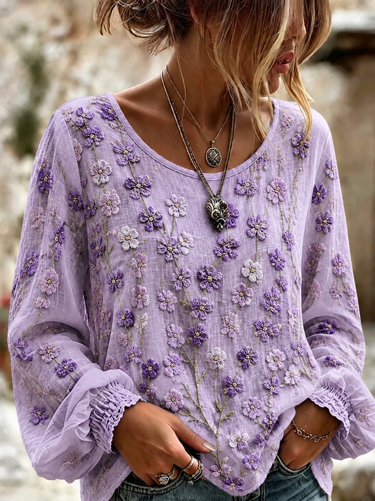Women's Alzheimer's Disease Cotton-Linen Shirt gracestitchs