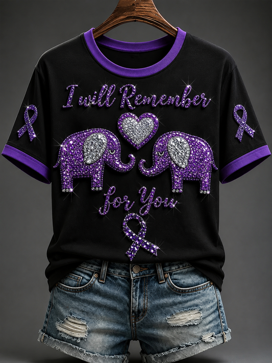 Women's Alzheimer's Disease Short-sleeved T-shirt gracestitchs