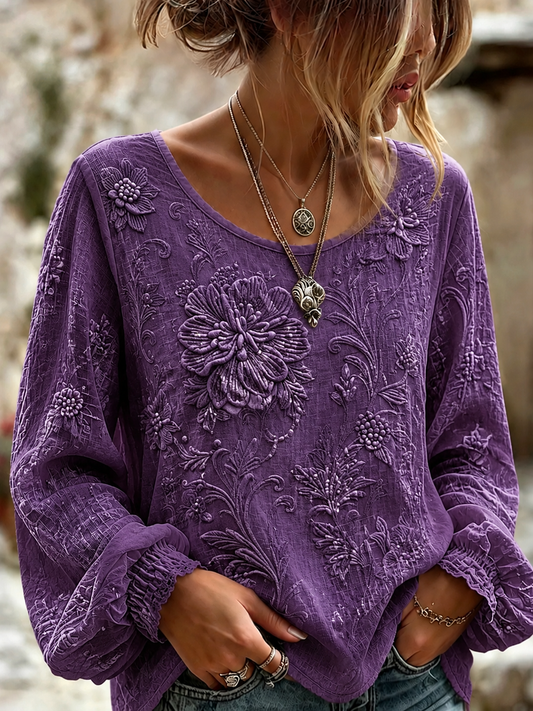 Women's Alzheimer's Disease Cotton-Linen Shirt gracestitchs