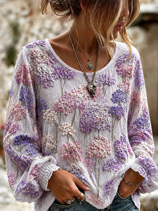 Women's Alzheimer's Disease Cotton-Linen Shirt gracestitchs