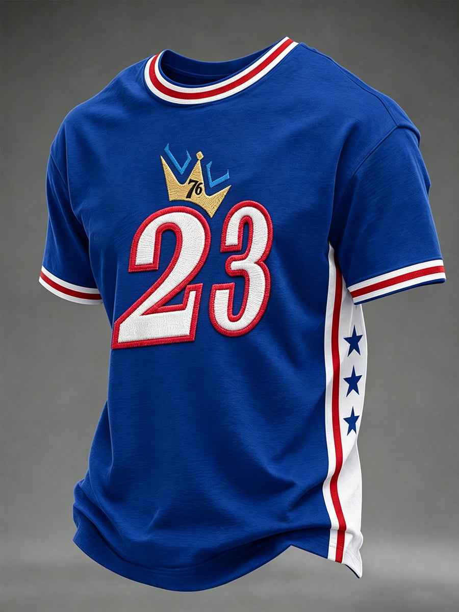 Men's Gift For Basketball Fans No.23 Print Casual Tee