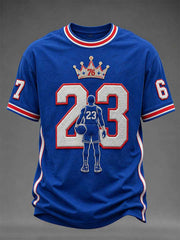 Men's Gift For Basketball Fans No.23 Print Casual Tee