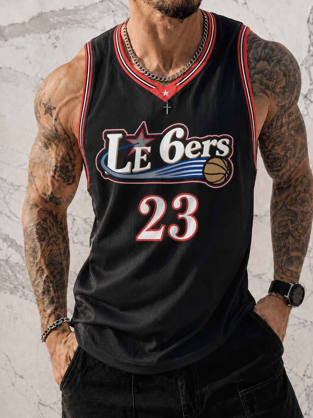 Men's Basketball 23 Printed Racket Vest
