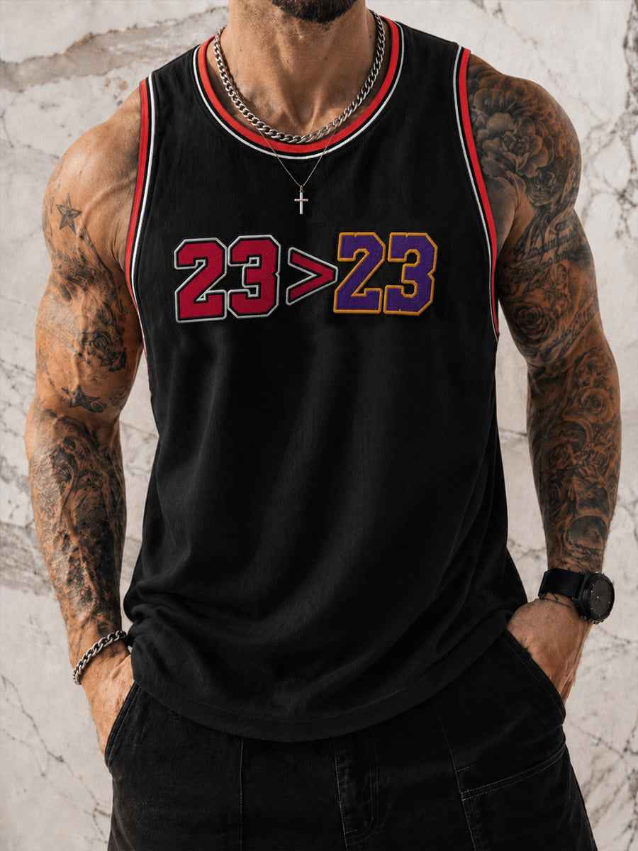 Men's  America Basketball Lovers Prin Casual Tank Top