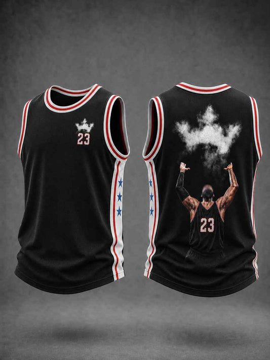 Men's Basketball Fan Graphic Basketball Lovers Casual Tank Top