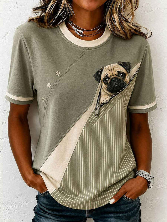 Women's Lovely Pug T-Shirt
