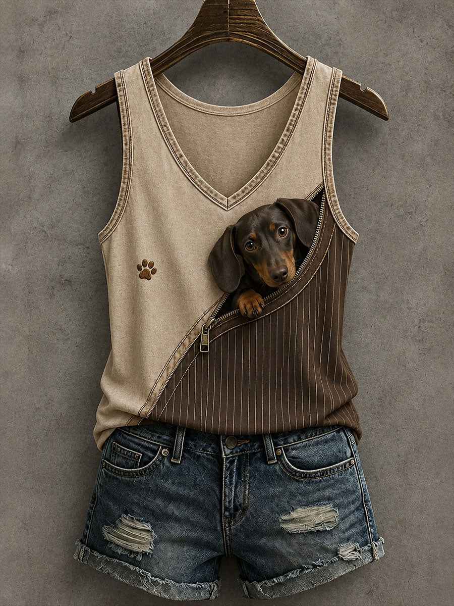 Women's Lovely Dachshund Tank Top