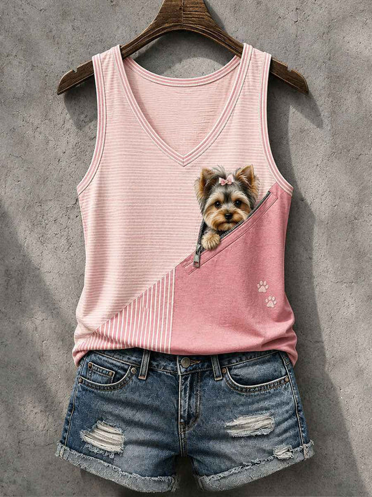 Women's Lovely Yorkshire Terrier Tank Top