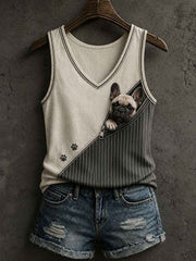 Women's Lovely French Bulldog Tank Top