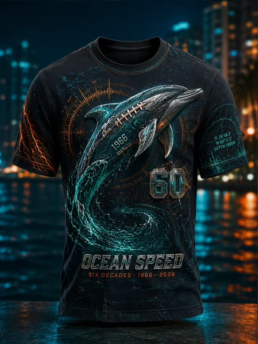 Men's Rugby Fan Miami 60 Printed short sleeves t-shirt gracestitchs