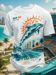 Men's Rugby Fan Miami 60 Printed short sleeves t-shirt gracestitchs