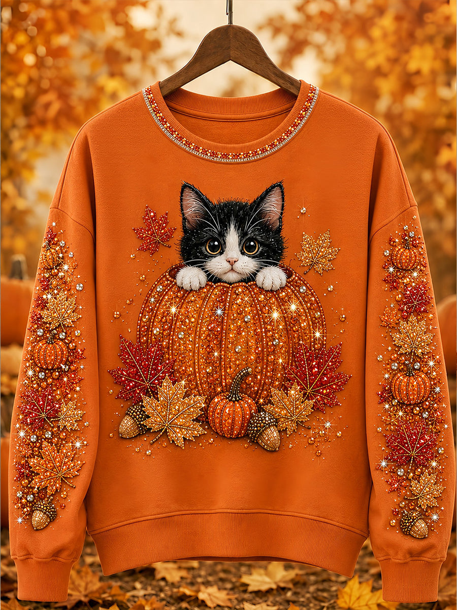 Women's Fall Animal Print Sweatshirt gracestitchs