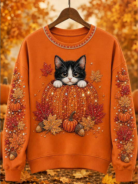 Women's Fall Animal Print Sweatshirt gracestitchs